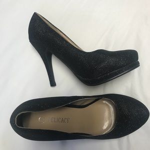 Black Sparkly Heels